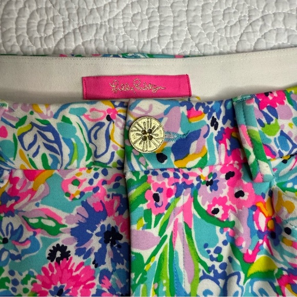 Lilly Pulitzer Vibrant Floral Straight Leg Pants size 8 - Picture 13 of 16